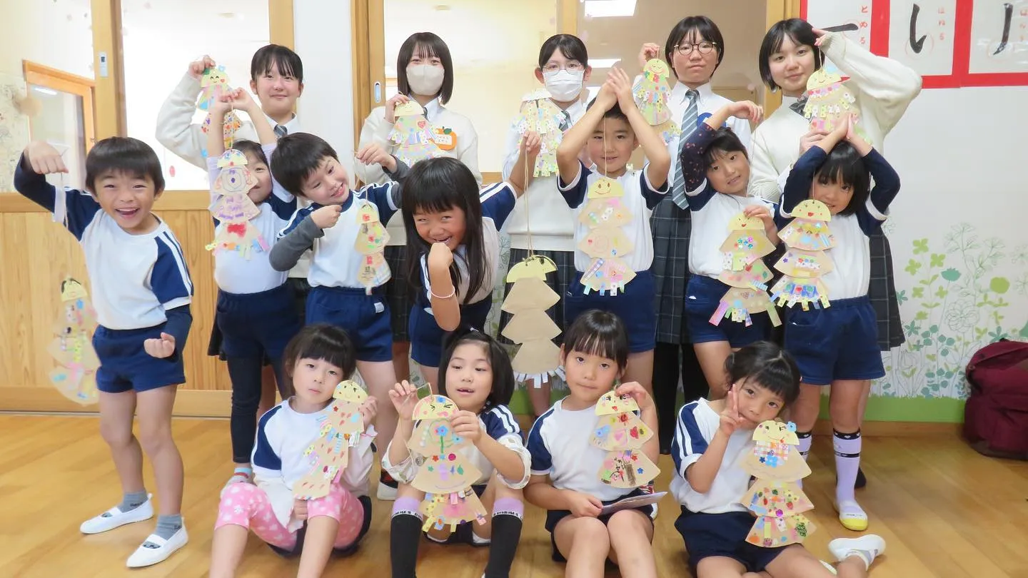 高千穂高校 未来探求の生徒さんが年長組に遊びに来てくれました...