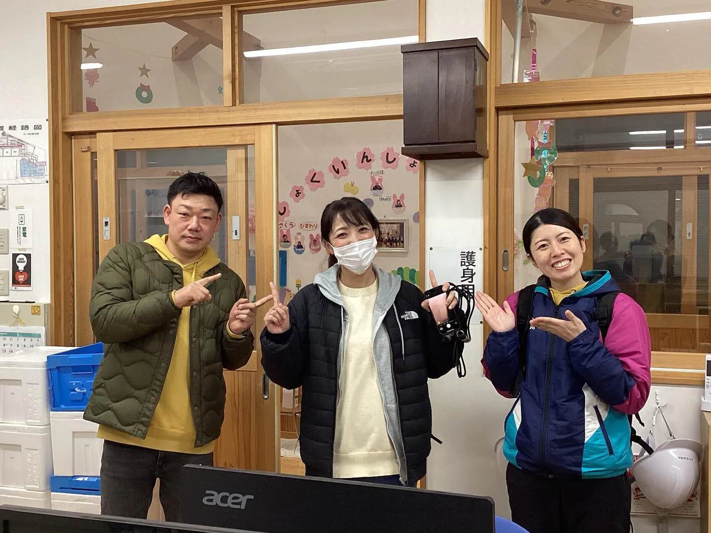 今の園舎が建つ前の、仮園舎の時に園のお手伝いをしてくれていた...