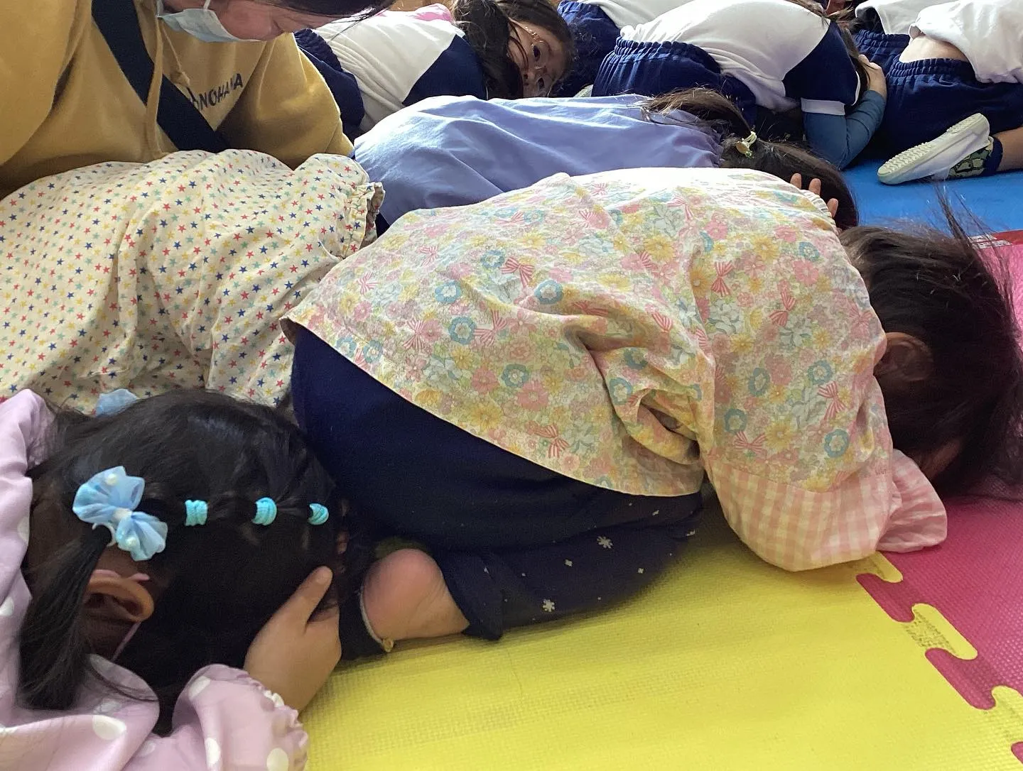 毎月の避難訓練。