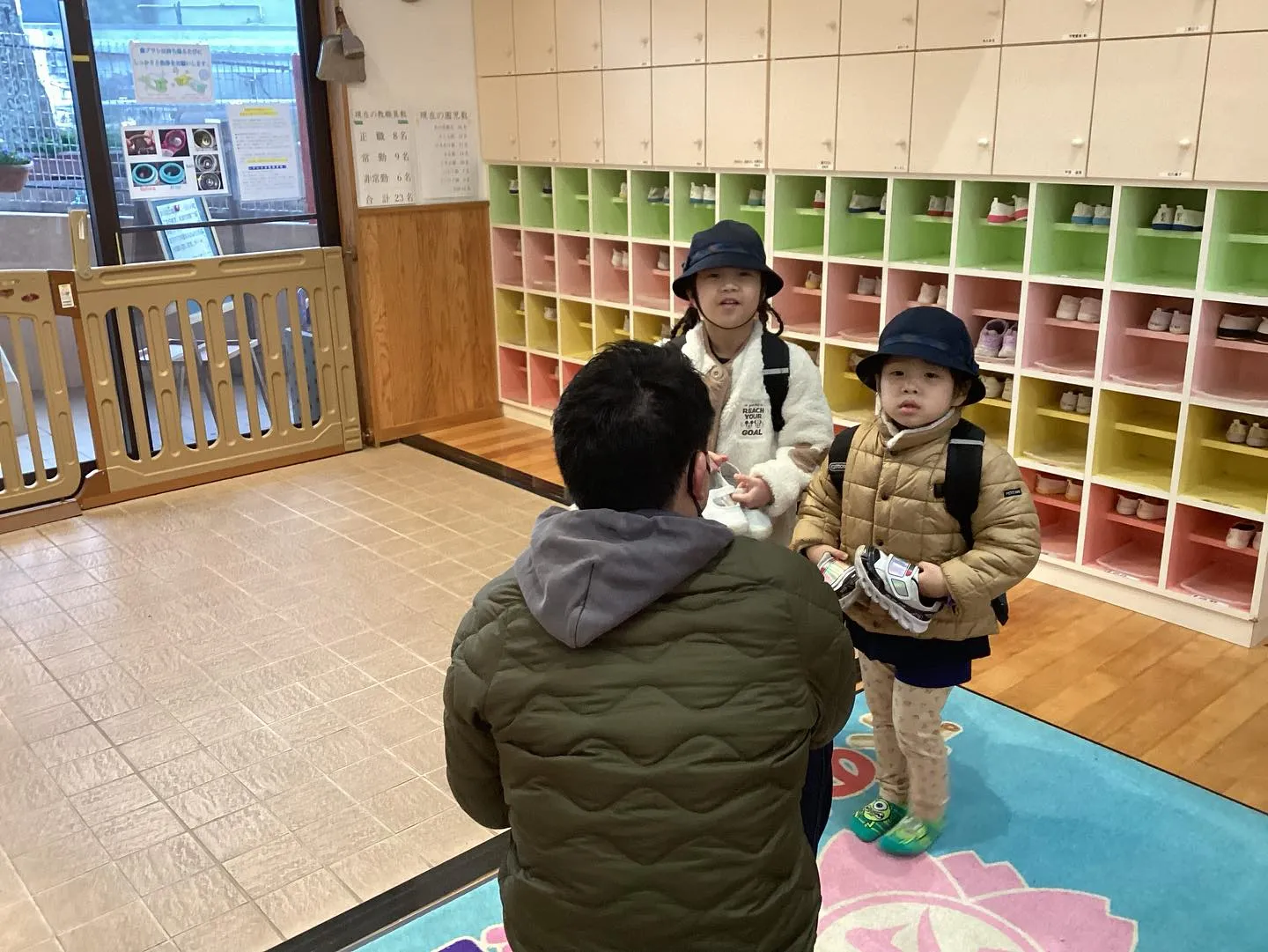 本日1番登園さん✨