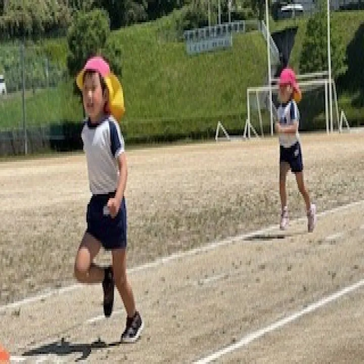 年中長組のタイム測定🏃‍♂️