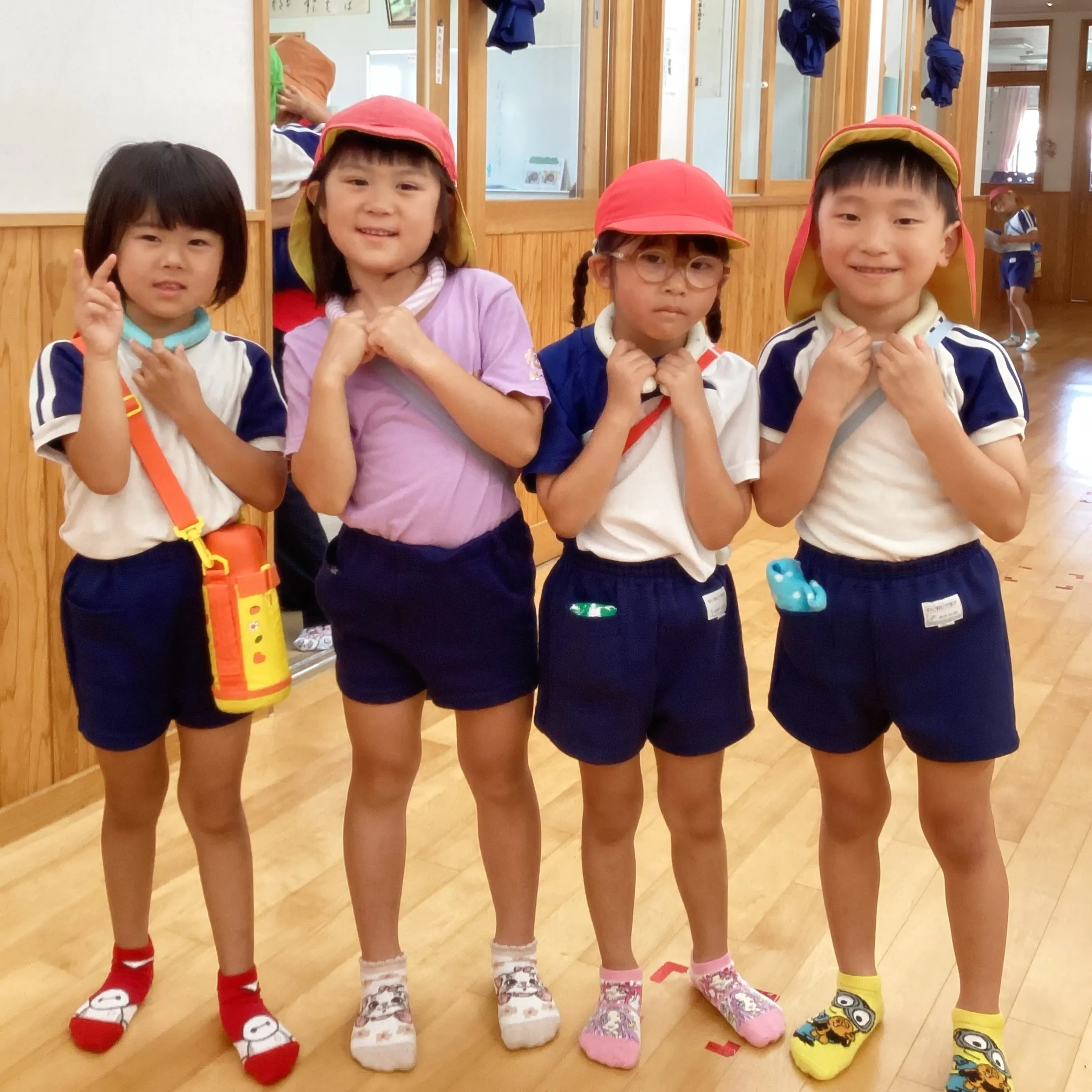 ネッククーラーが嬉しい子ども達😆🧊