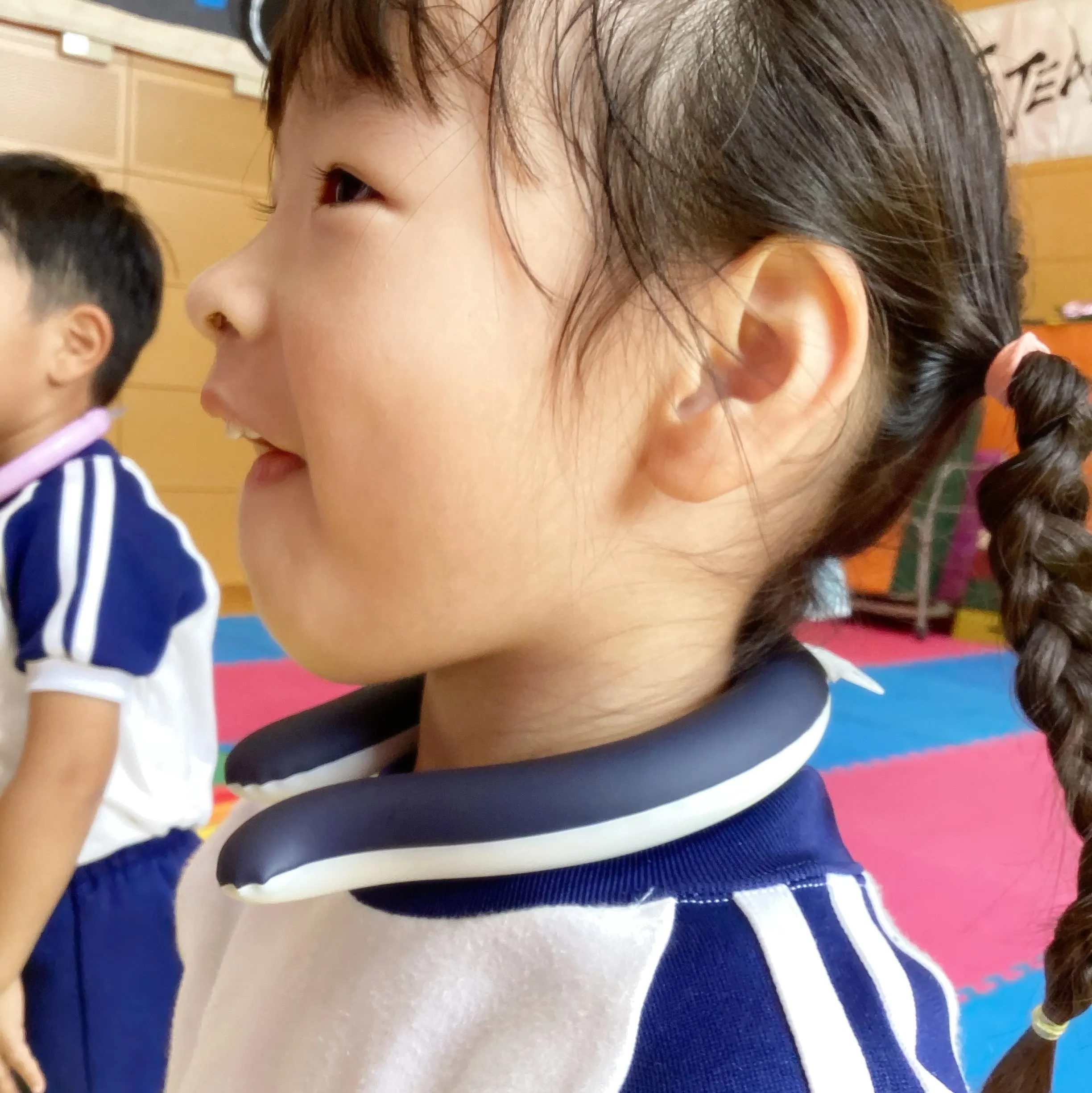 ネッククーラーが嬉しい子ども達😆🧊