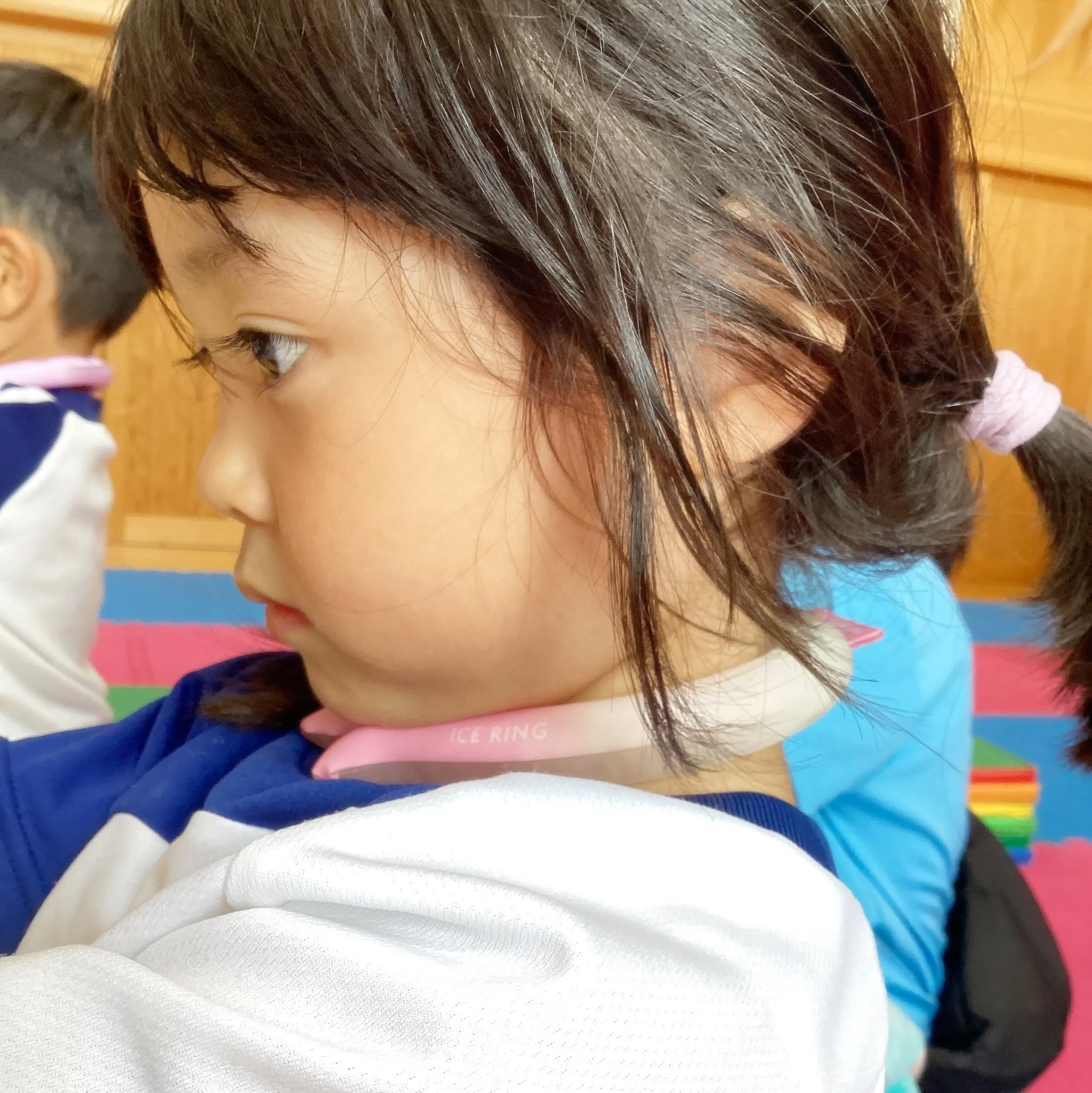 ネッククーラーが嬉しい子ども達😆🧊