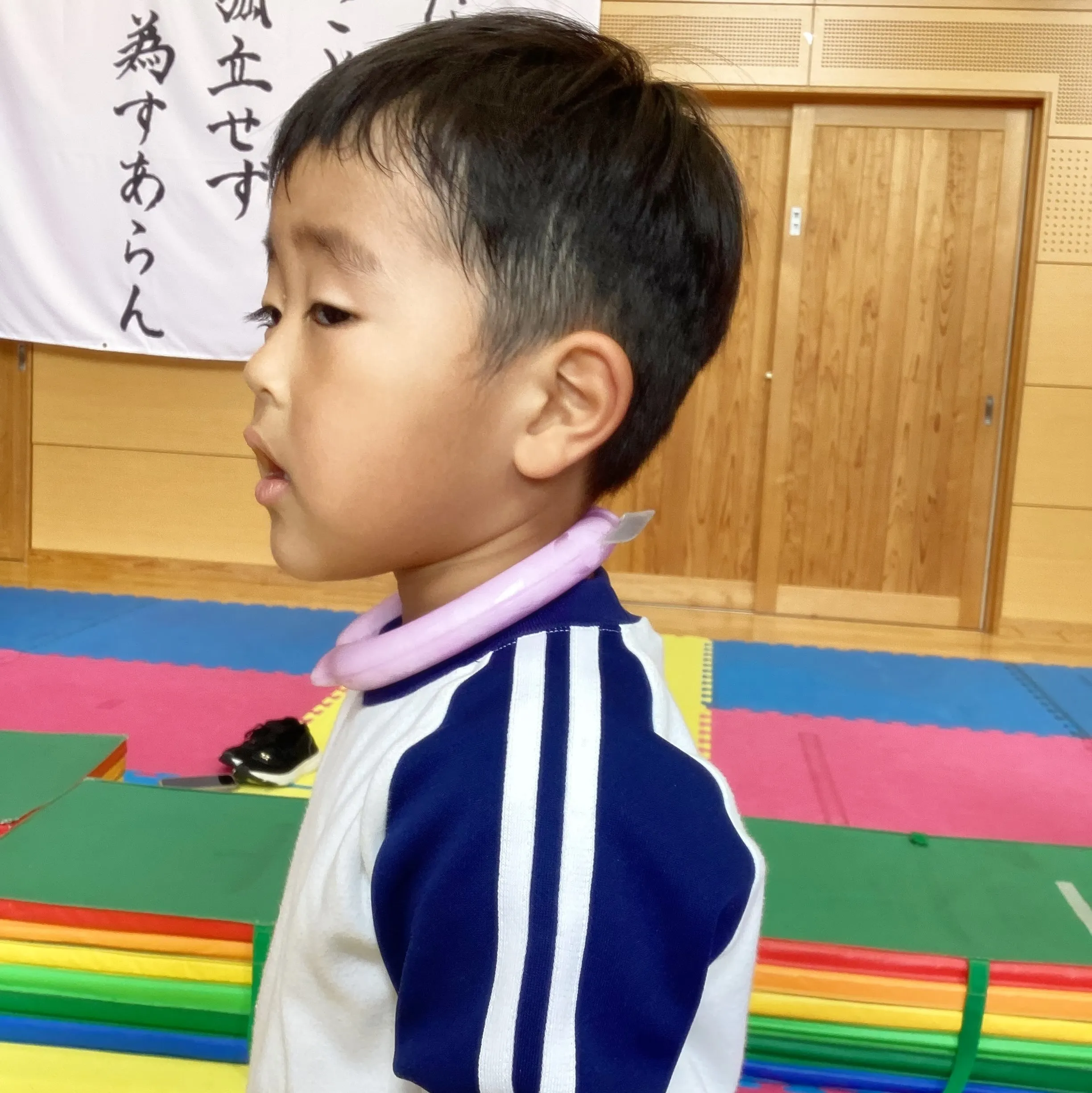 ネッククーラーが嬉しい子ども達😆🧊