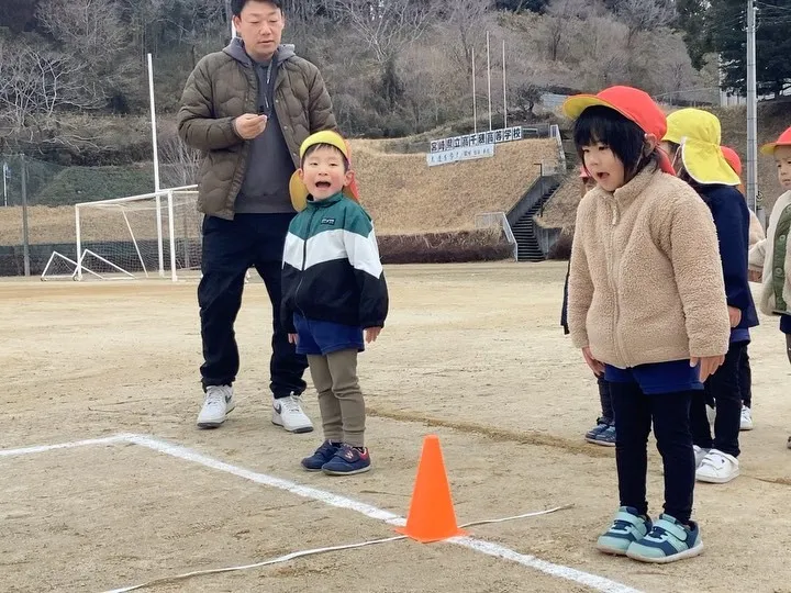 寒くてもがんばって走った子ども達🐥⸒⸒