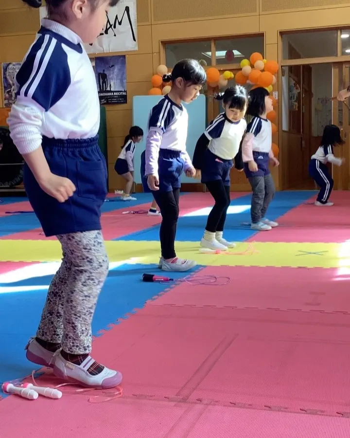 なわとび 苦戦しながらも楽しんでます😊