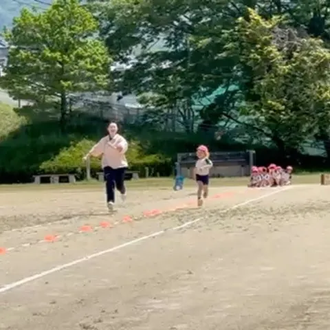 年中長組のタイム測定🏃‍♂️