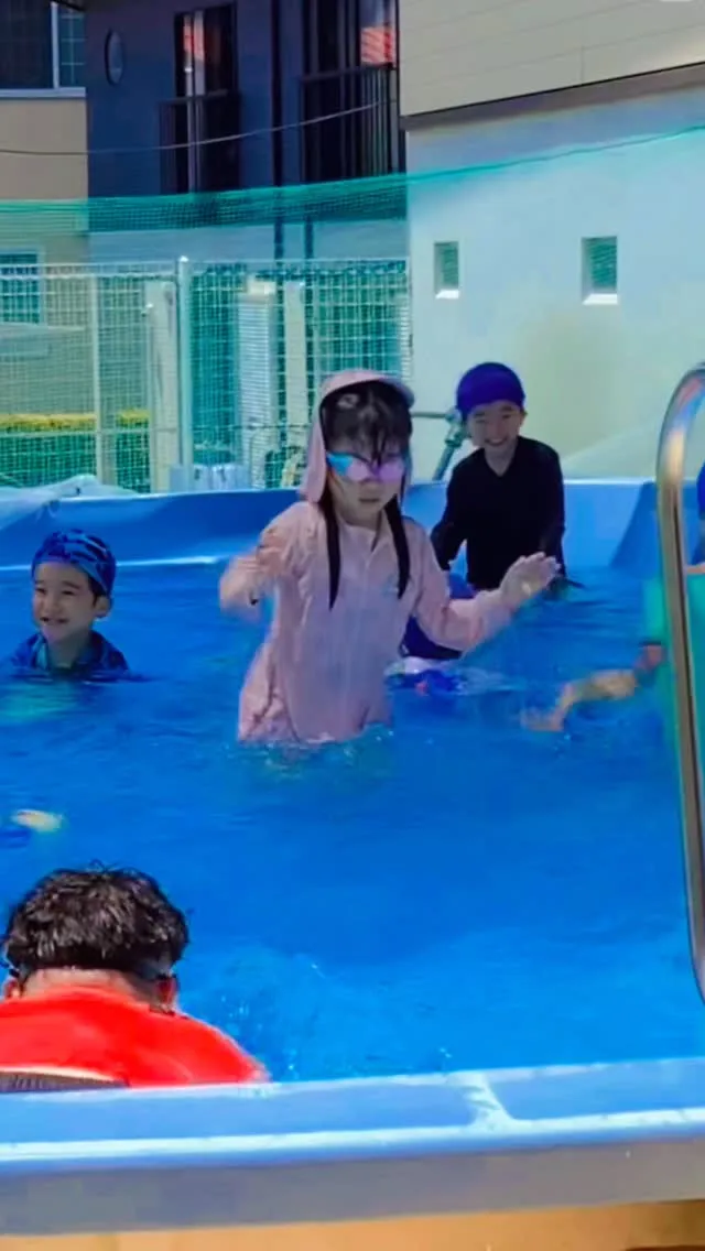 ゆっくり水遊びできるって幸せ〜😊