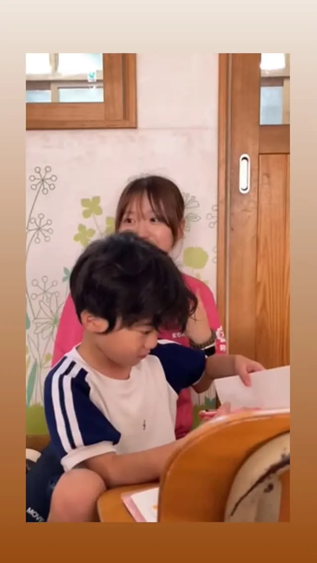 終礼中の出来事😊